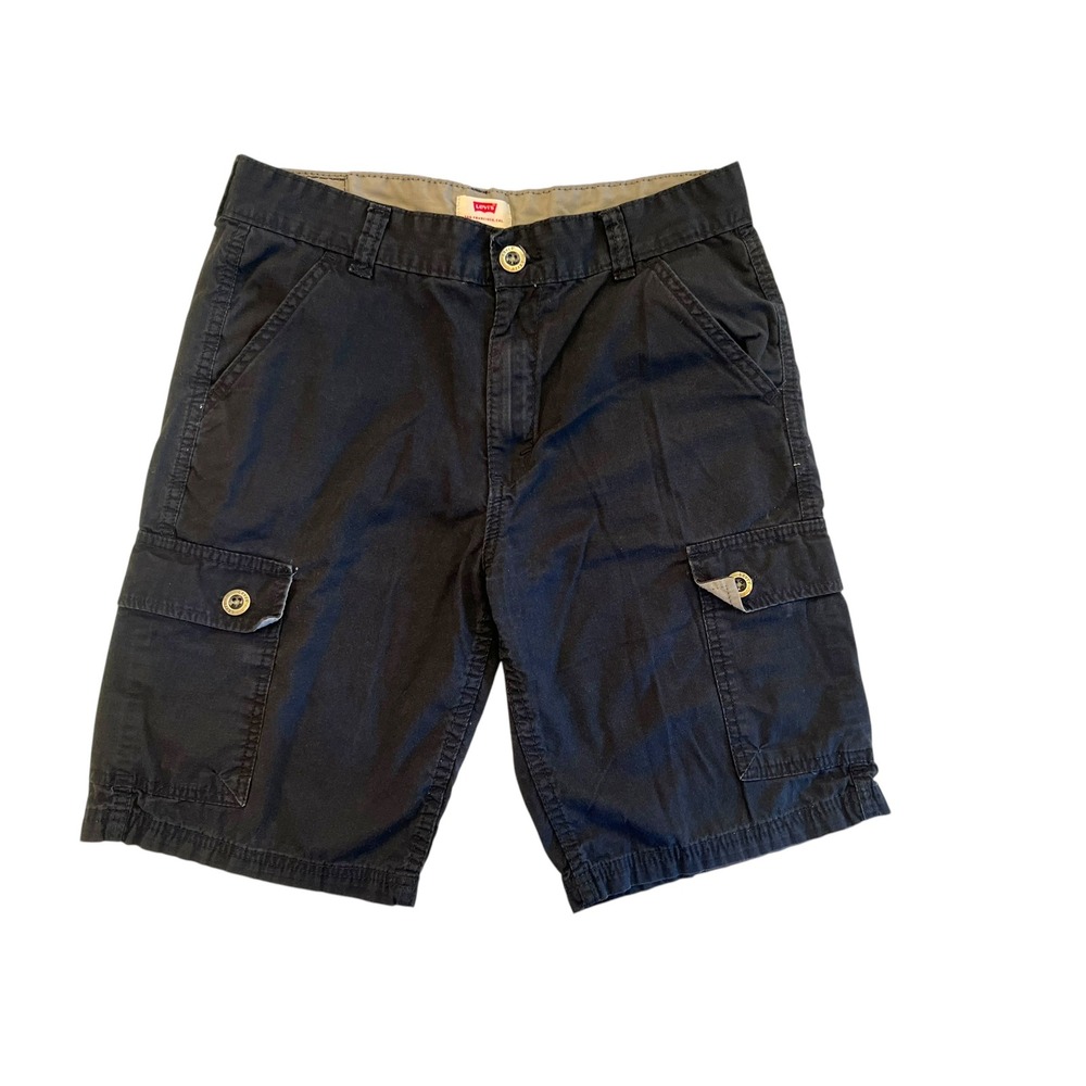 Levi's Cargo Shorts Twill Utility Workwear Casual Everyday Black W32 FLAW‎